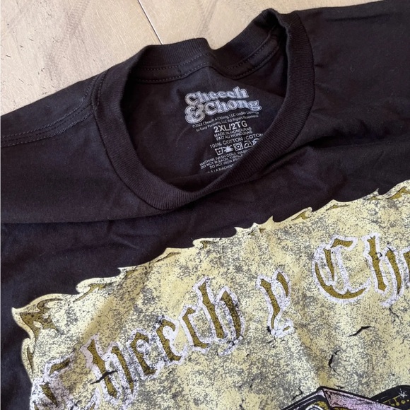 Mens Cheech and Chong Black Vintage T Shirt Size XXL - Picture 4 of 5